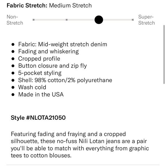 NILI LOTAN Mid Rise Jeans - Picture 7 of 10